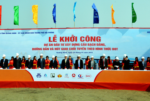 Khởi công Dự án đầu tư xây dựng cầu Bạch Đằng, đường dẫn và nút giao thông cuối tuyến